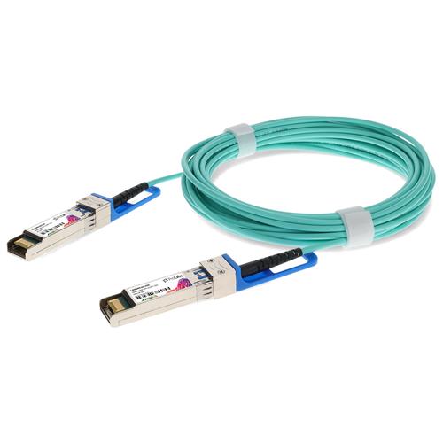 Picture of HP® J9150A to HP® 455883-B21 Compatible TAA Compliant 10GBase-AOC SFP+ to SFP+ Direct Attach Cable (850nm, MMF, 15m)