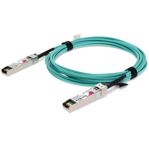 Picture for category Juniper Networks® JNP-10G-AOC-5M to Mellanox® Compatible TAA 10GBase-AOC SFP+ Active Optical Cable (850nm, MMF, 5m)