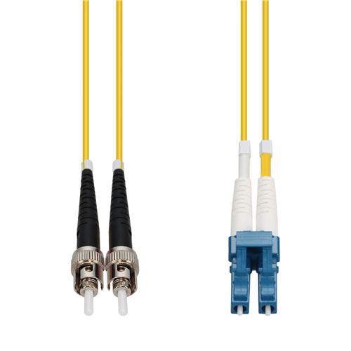 Picture of 100m ST to LC Yellow OS2 Duplex OFNP (Plenum-Rated) SMF Fiber Patch Cable
