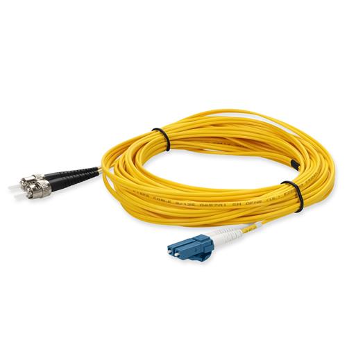 Picture of 1m ST to LC Yellow OS2 Duplex OFNR (Riser-Rated) SMF Fiber Patch Cable