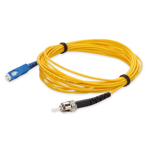 Picture of 6m ST to SC Yellow OS2 Simplex OFNR (Riser-Rated) SMF Fiber Patch Cable