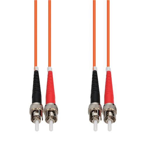 Picture of 100m ST to ST Orange OM2 Duplex OFNP (Plenum-Rated) Fiber Patch Cable