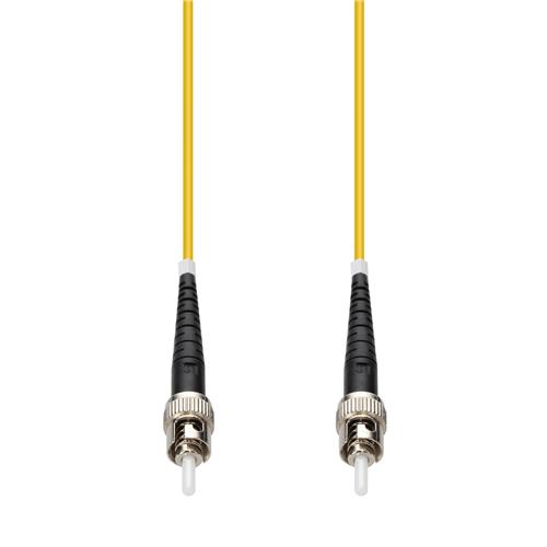 Picture of 100m ST to ST Yellow OS2 Simplex OFNP (Plenum-Rated) SMF Fiber Patch Cable