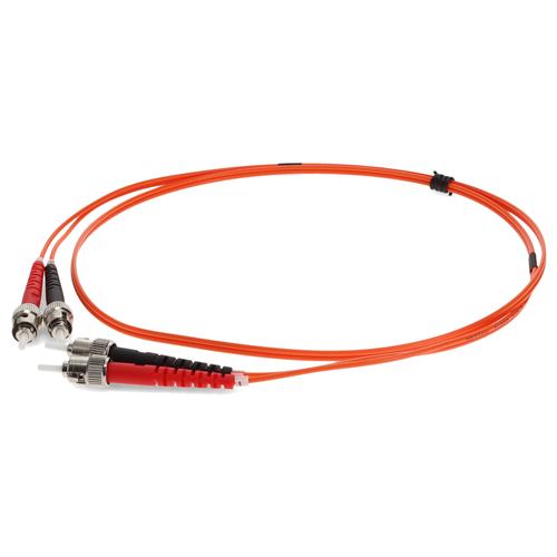 Picture of 3m ST to ST Orange OM2 Duplex OFNR (Riser-Rated) Fiber Patch Cable