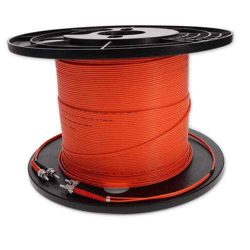 Picture of 65m ST to ST Orange OM1 Duplex OFNR (Riser-Rated) MMF Fiber Patch Cable