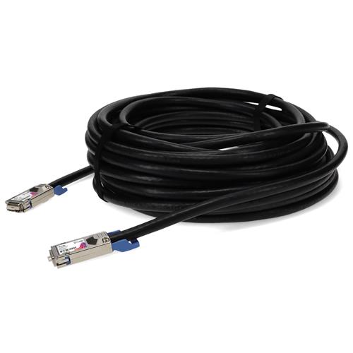 Picture of Brocade® (Formerly) CAB-CX4-0300 Compatible TAA Compliant 10GBase-CX CX4 to CX4 Direct Attach Cable (Passive Twinax, 3m)