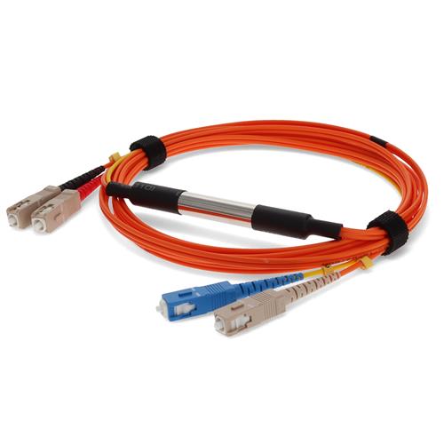 Picture of 1m SC to SC OM1 & OS1 Duplex OFNR (Riser-Rated) Fiber Mode Conditioning Cable
