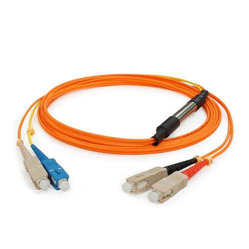Picture of 1m SC to SC OM2 & OS1 Duplex OFNR (Riser-Rated) Fiber Mode Conditioning Cable