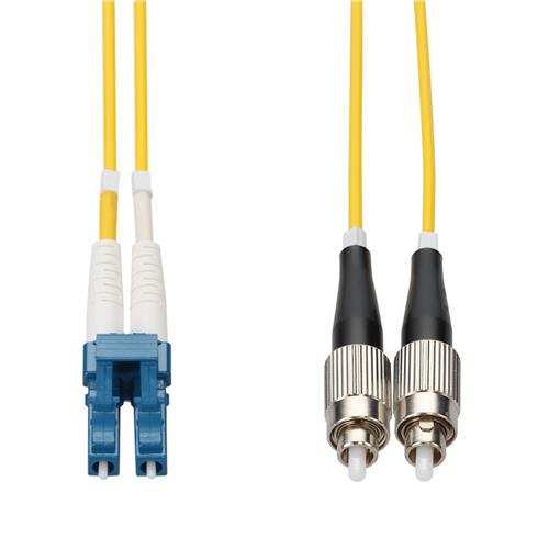 Picture for category 3m LC to FC Yellow OS2 Duplex Microboot, Snagless OFNR (Riser-Rated) SMF Fiber Patch Cable