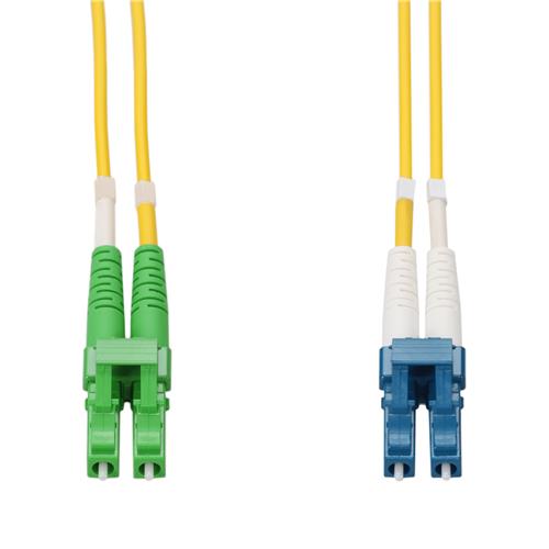 Picture of 15m LC to ALC Field Modifiable Yellow OS1 Duplex Microboot, Snagless OFNR (Riser-Rated) SMF Fiber Patch Cable