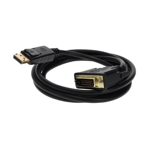 Picture for category 5-Pack of 6ft DisplayPort 1.2 Male to DVI-D Dual Link (24+1 pin) Male Black Cables Which Requires DP++ For Resolution Up to 2560x1600 (WQXGA)