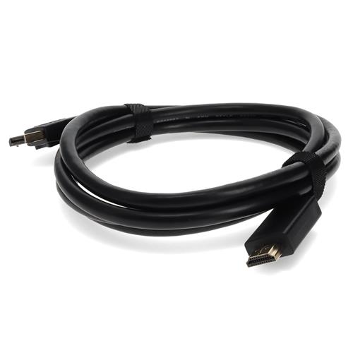 Picture of 6ft DisplayPort Male to HDMI Male Black Cable Which Requires DP++ For Resolution Up to 3840x2160 (4K UHD)