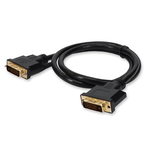 Picture of 10ft DVI-D Dual Link (24+1 pin) Male to DVI-D Dual Link (24+1 pin) Male Black Cable For Resolution Up to 2560x1600 (WQXGA)