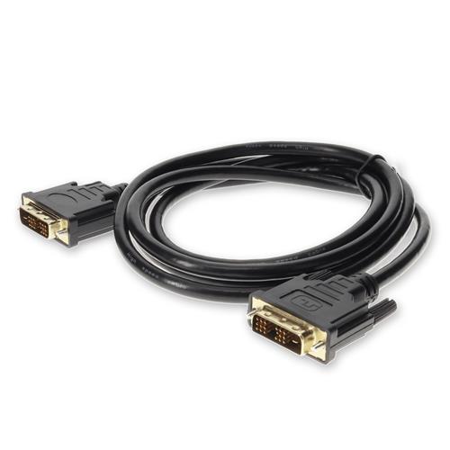 Picture of 6ft DVI-D Single Link (18+1 pin) Male to DVI-D Single Link (18+1 pin) Male Black Cable For Resolution Up to 1920x1200 (WUXGA)