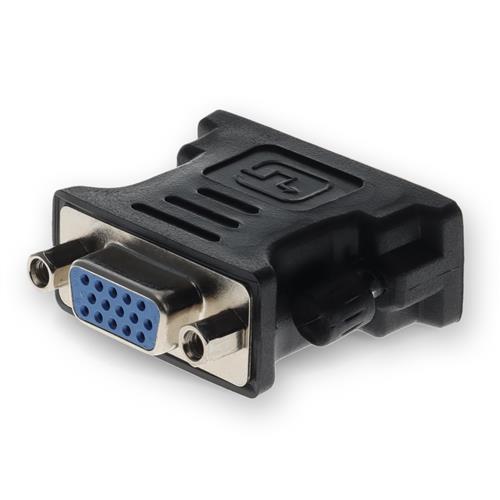 Picture of DVI-I (29 pin) Male to VGA Female Black Adapter For Resolution Up to 1920x1200 (WUXGA)