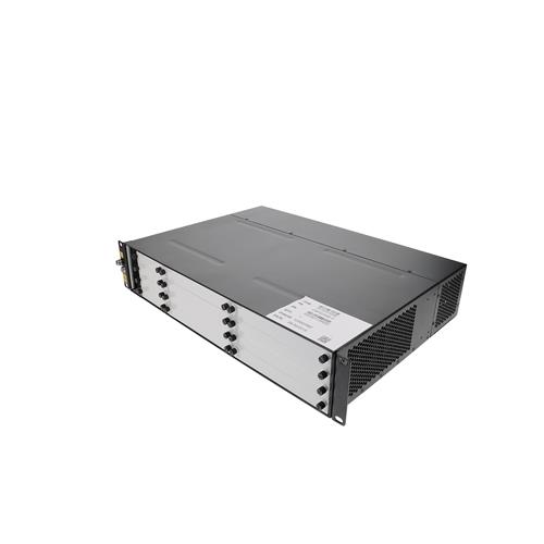 Picture of 2U OSP Chassis with Dual Rear DC Power Modules, Fan Card, Rack Extender for Racks up to 23" and Management Card