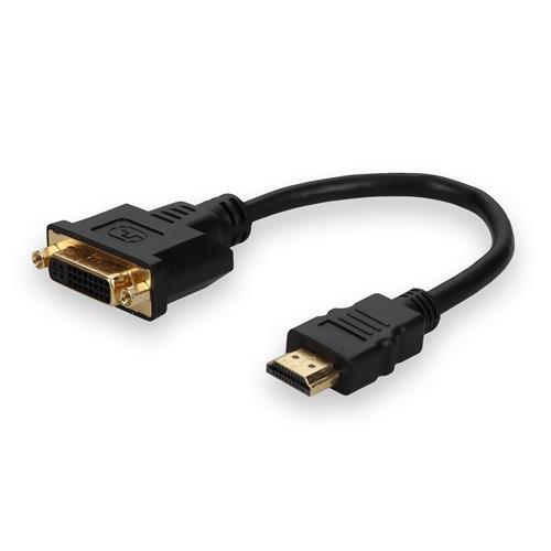 Picture of HDMI 1.3 Male to DVI-D Dual Link (24+1 pin) Female Black Adapter For Resolution Up to 2560x1600 (WQXGA)