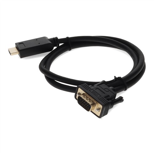 Picture of 6ft HDMI 1.3 Male to VGA Male Black Cable For Resolution Up to 1920x1200 (WUXGA)
