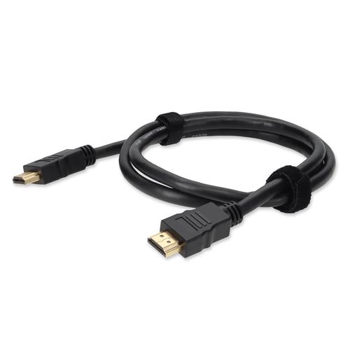 Picture of 6ft HDMI 1.4 Male to HDMI 1.4 Male Black Cable Which Supports Ethernet For Resolution Up to 4096x2160 (DCI 4K)