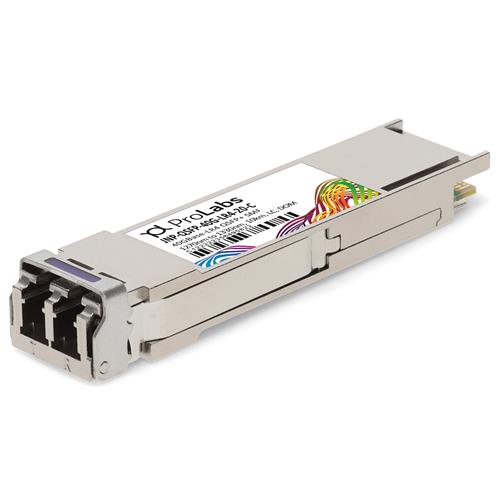 Picture of Juniper Networks® JNP-QSFP-40G-LR4-20 Compatible TAA 40GBase-LR4 QSFP+ Transceiver (SMF, 1270nm to 1330nm, 20km, LC, DOM)