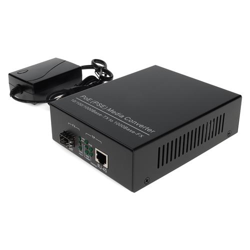 Picture of 10/100/1000Base-TX(RJ-45) to Open SFP Port POE Media Converter