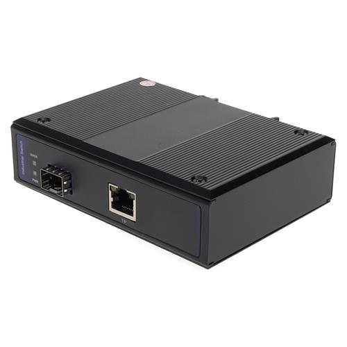 Picture of 1 10/100/1000Base-TX(RJ-45) to 1 Open SFP Port Industrial Media Converter