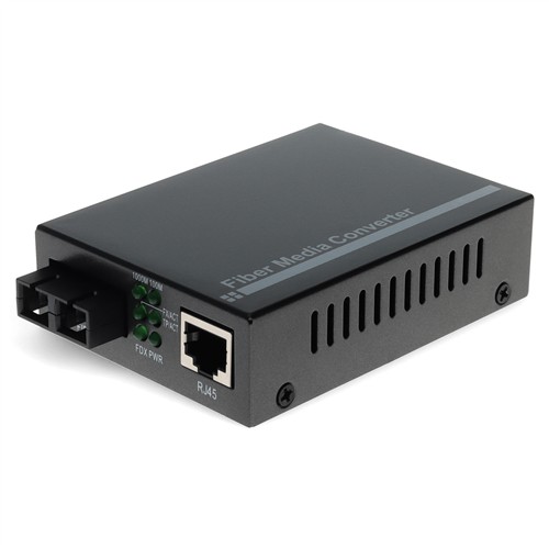 Picture of 10/100/1000Base-TX(RJ-45) to 1000Base-SX(SC) MMF 850nm 550m Media Converter