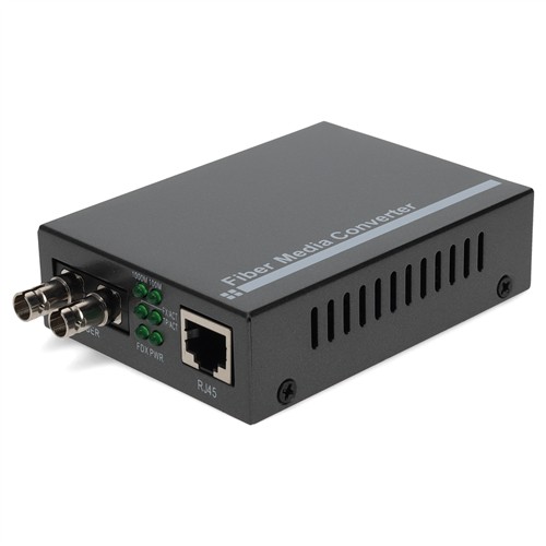 Picture of 10/100/1000Base-TX(RJ-45) to 1000Base-SX(ST) MMF 850nm 550m Media Converter