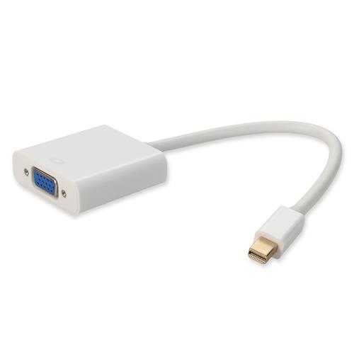 Picture of Mini-DisplayPort 1.1 Male to VGA Female White Adapter Which Supports Intel® Thunderbolt For Resolution Up to 1920x1200 (WUXGA)