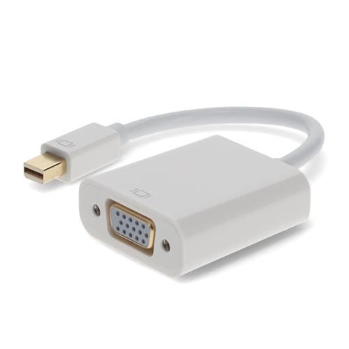 Picture of Mini-DisplayPort 1.1 Male to VGA Female Black Adapter Which Supports Intel® Thunderbolt For Resolution Up to 1920x1200 (WUXGA)