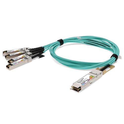 Picture of Mellanox® MFA7A50-C003 Compatible 100GBase-AOC QSFP28 to 4xSFP28 Active Optical Cable (850nm, MMF, 3m)