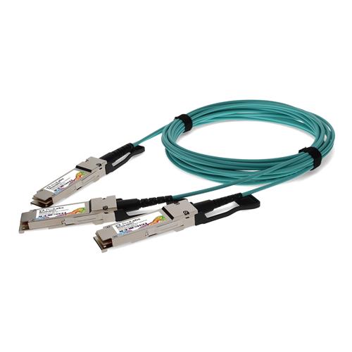 Picture of Mellanox® MFS1S50-H003V Compatible TAA 200G-AOC QSFP56 to 2xQSFP56 Infiniband HDR Active Optical Cable (850nm, MMF, 3m, LSZH)
