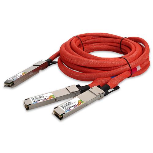 Picture of MSA and TAA 800GBase-CU OSFP112 to 2xOSFP112-RHS Direct Attach Cable (Active Twinax, 5m, Infiniband)