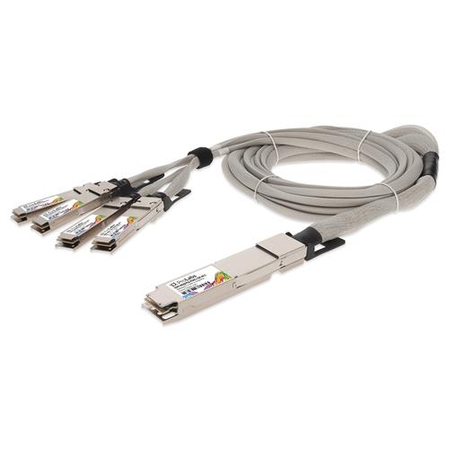 Picture of Arista Networks® Compatible TAA 400GBase-CU OSFP to 4xQSFP56 Direct Attach Cable (Passive Twinax, 1.5m)