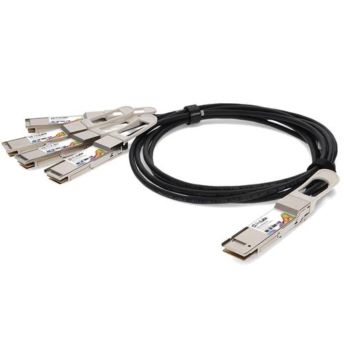 Picture of MSA and TAA Compliant 200GBase-CU QSFP-DD 200G to 4xQSFP28 50G NRZ Direct Attach Cable (Passive Twinax, 1m)
