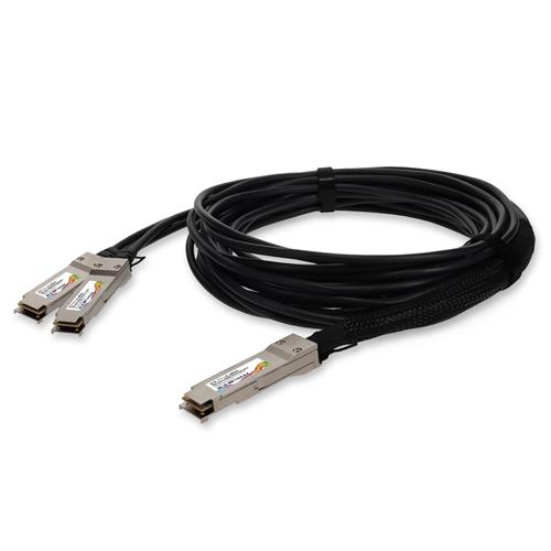 Picture of Mellanox® Compatible TAA 200GBase-CU QSFP56 to 2xQSFP56 Infiniband HDR Direct Attach Cable (Passive Twinax, 0.5m, LSZH)