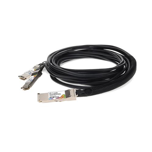 Picture of MSA and TAA Compliant 200GBase-CU QSFP56 to 2xQSFP56 Infiniband HDR Direct Attach Cable (Passive Twinax, 1m, LSZH)
