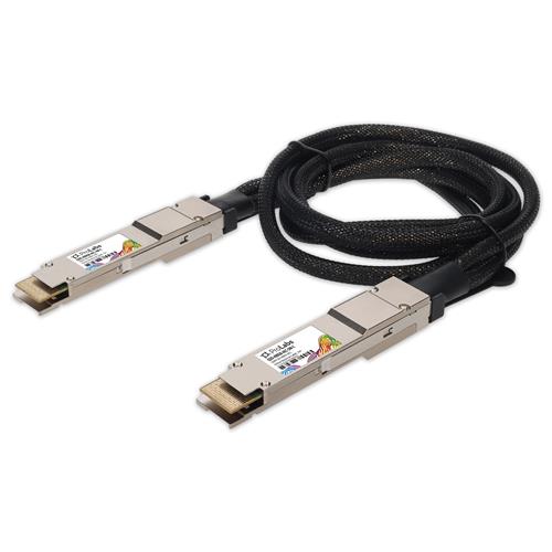Picture of MSA and TAA 400GBase-AEC QSFP-DD to QSFP-DD Active Electrical Cable (AEC, 5m, CMIS 5.2)