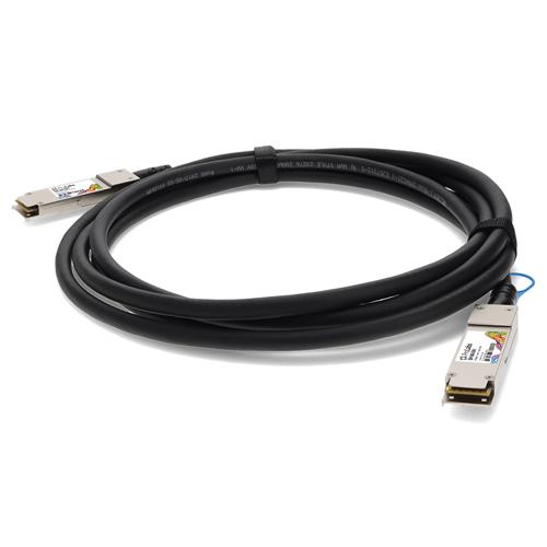 Picture of Alcatel-Lucent Nokia® QSFP-100G-C2M Compatible TAA Compliant 100GBase-CU QSFP28 Direct Attach Cable (Passive Twinax, 2m)