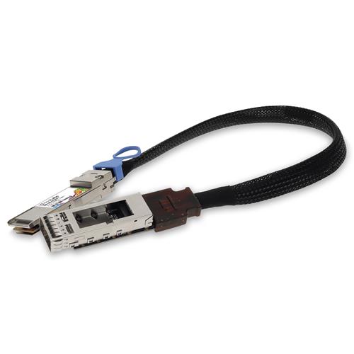 Picture of 100GBase-CU QSFP28 to QSFP28 Male to Female Direct Attach Extension Cable (Passive Twinax, 36cm, 30AWG)