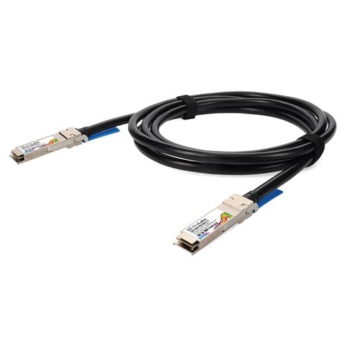 Picture of Cisco® Compatible TAA 40GBase-CU QSFP+ to QSFP+ Direct Attach Cable (Passive Twinax, 3m, Infiniband FDR10, 28AWG, LSZH)