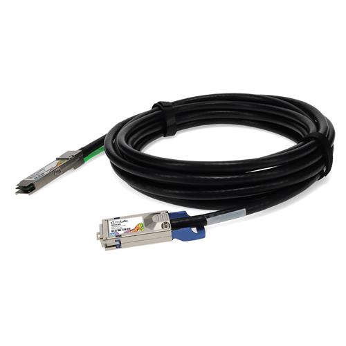 Picture of MSA and TAA Compliant 10GBase-CX QSFP+ to CX4 Direct Attach Cable (Passive Twinax, 2m)