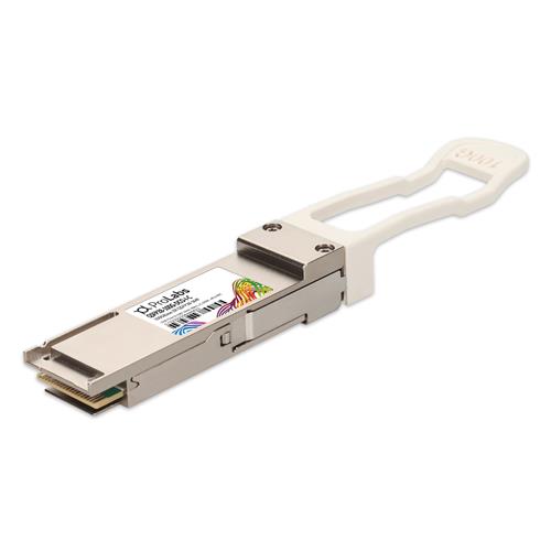 Picture of MSA (with select systems) and TAA 100GBase-ZR QSFP28 Transceiver (SMF, 1528.77nm to 1567.13nm, 80km, LC, DOM, -40 to 85C)