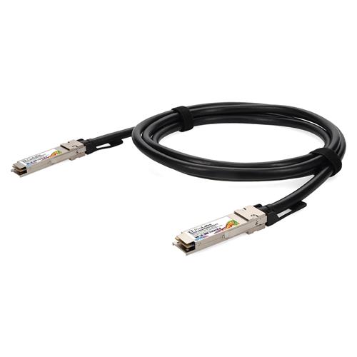 Picture of Cisco® Compatible TAA 100GBase-CU QSFP28 to QSFP28 Direct Attach Cable (Passive Twinax, 0.5m, Infiniband EDR, 30AWG, LSZH)