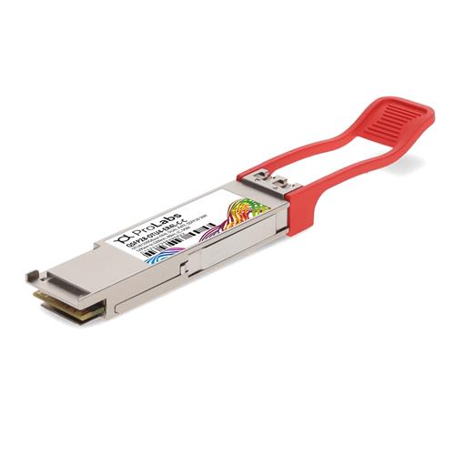 Picture of Cisco® Compatible TAA Compliant OTU-4-ER4L 100GbE Dual-Rate QSFP28 Transceiver (SMF, 1295nm to 1309nm, 40km w/host FEC, LC, DOM)