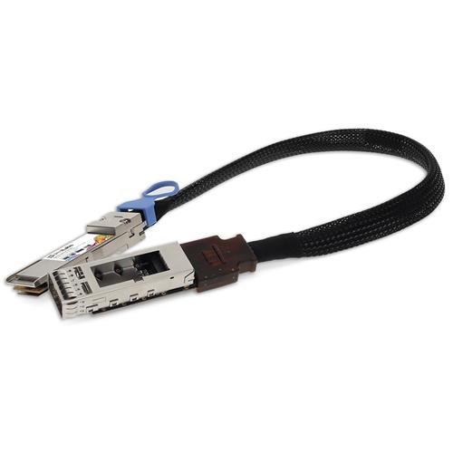 Picture of 200GBase-CU QSFP56 to QSFP56 Male to Female Direct Attach Extension Cable (Passive Twinax, 22cm, 30AWG)