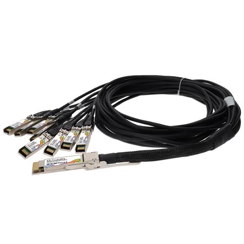 Picture of MSA and TAA Compliant 200GBase-CU QSFP-DD 200G to 8xSFP28 Direct Attach Cable (Passive Twinax, 2.5m)