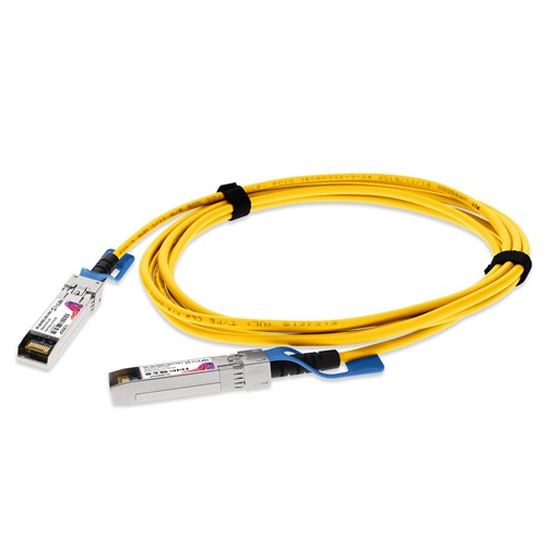 Picture of Cisco® Compatible TAA 10GBase-CU SFP+ Yellow Direct Attach Cable (Passive Twinax, 1.5m)