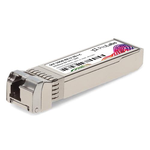 Picture of MSA and TAA 10GBase-BX SFP+ Transceiver (SMF, 1270nmTx/1330nmRx, 20km, LC, DOM, -40 to 85C)