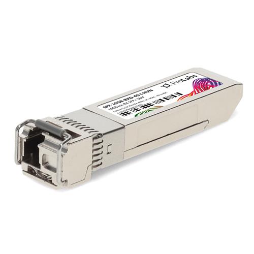 Picture of MSA and TAA 10GBase-BX SFP+ Transceiver (SMF, 1330nmTx/1270nmRx, 40km, LC, DOM, -40 to 85C)